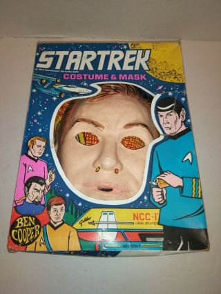 Star Trek Captain Kirk Ben Cooper Halloween Mask & Costume 1976 William Shatner