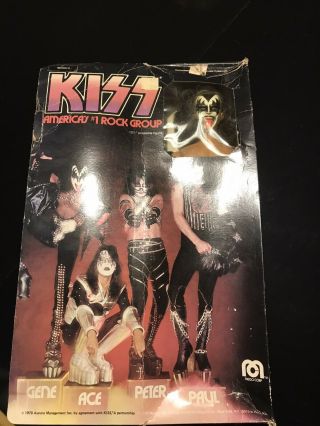 Complete Vintage Kiss 1977 Aucoin Gene Simmons Mego Action Figure Doll