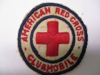 U.  S.  Wwii American Red Cross Clubmobile Shoulder Patch