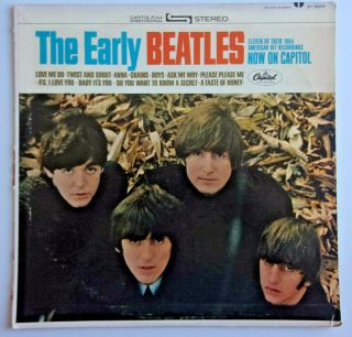 The Beatles - The Early Beatles - Vinyl Lp 1st 1965 Capitol St 2309 Rainbow