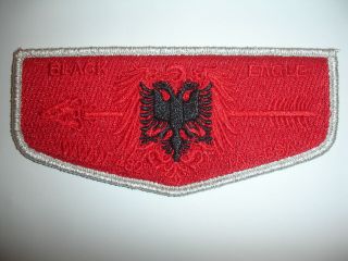Black Eagle Lodge 482 Transatlantic Council Albanie Country Flag