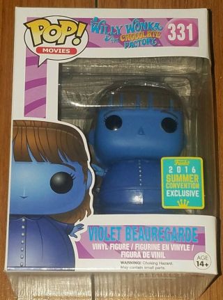 Funko Pop Movies 331 Violet Beauregarde Willy Wonka Sdcc Shared Excl
