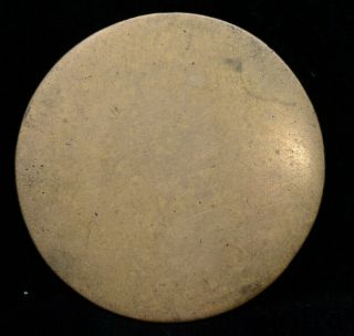 A Chinese antique Ming dynasty round bronze mirror with Chinese characters 2