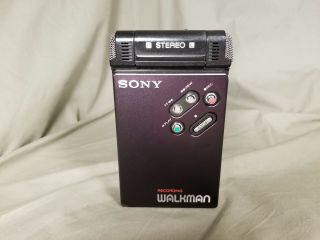 Vintage Sony Wm - R2 Walkman Pro Stereo Recording Cassette Player Metal Body