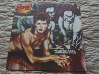 David Bowie Diamond Dogs Lp Vinyl Record Apl10576 A1oly/b1oly 1st Press Exc/exc