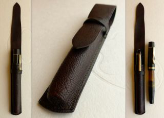 Montblanc Pen Pouch Case For 126,  136,  146 Etc 1930 - 40s Size 6.  Rare.