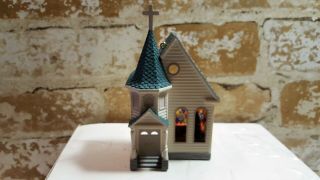 Town Church 12 Nostalgic Houses & Shops Hallmark Ornament 1995 Xmas