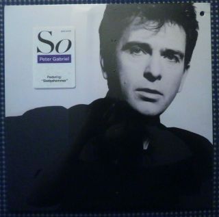 Rare Still Peter Gabriel So 1986 12 " Vinyl Record Lp Hype Sticker
