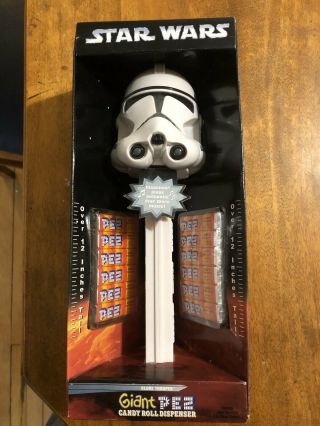 Star Wars Clone Trooper Giant Pez Dispenser Never Opened Play Music Rare
