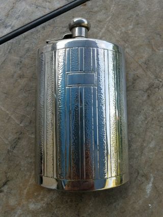 Vintage German Flask And Shot Cup Set