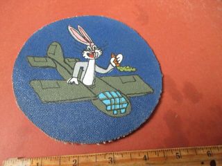 Wwii Usaaf Bugs Bunny South Plains Aaf Glider Pilots School Flight Jacket Patch