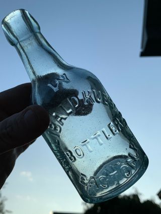 Vintage Willibald Kuebler Easton,  Pa.  Northampton Co.  Blob Top Squat Bottle