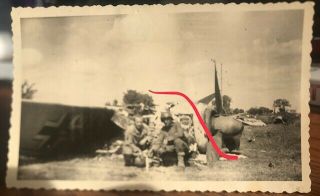 Ww2 Photo Captured Wrecked German Fw 190 Aircraft Airplane Fighter