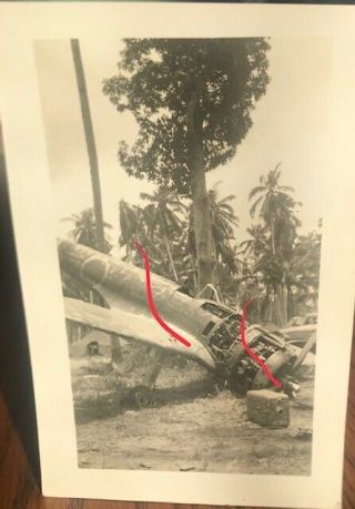 Ww2 Photo Captured Wrecked Japanese Aircraft Airplane Fighter