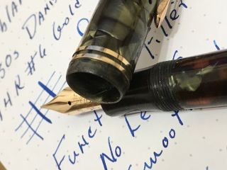 1930s Celluloid Montblanc 246 - FUNCTIONAL Fountain Pen 3