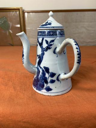 Antique Chinese Blue And White Tea Pot 18thc