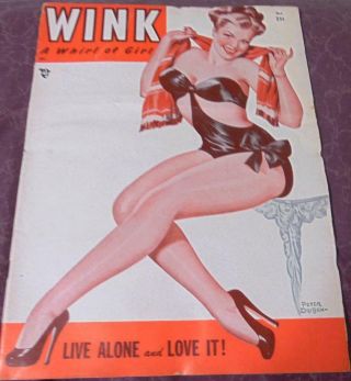 Wink October 1954/bettie Page