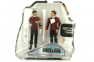 Star Trek Death Of Spock Action Figure Set Irradiated Spock & Admiral Kirk 25th