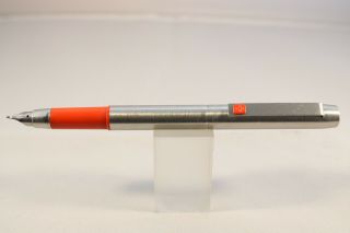 Vintage (1975 - 76) Parker 25 Medium Fountain Pen,  Brushed Steel with Orange Trim 2