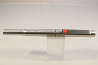 Vintage (1975 - 76) Parker 25 Medium Fountain Pen,  Brushed Steel with Orange Trim 3
