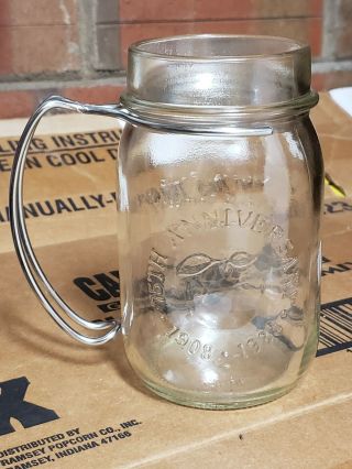 White House Vinegar National Fruit Product Co.  75th Anniversary Mason Jar Mug
