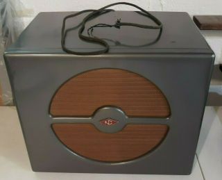 Vintage National Radio Nc External Speaker & Cabinet Shortwave Ham 13 X 11 X 8