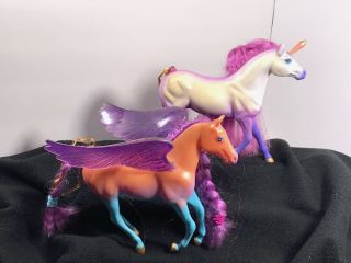 Vtg Grand Champions Gc Marchon Toy Horse Fantasy Fillies Pegasus Unicorn