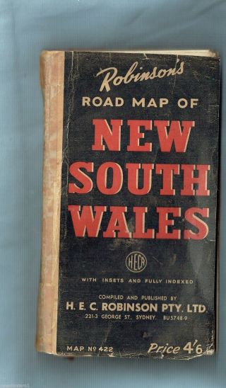 D8.  Early Foldout Road Map Of South Wales