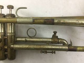 Vintage Frank Holton Model 48 Trumpet W/ Vincent Bach 7C Mouthpiece 3