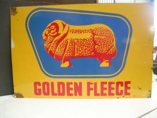 Golden Fleece Large Petro Tin Sign Postage Oz