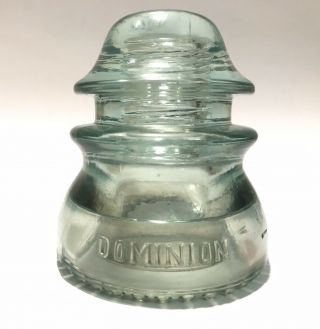 Gray - Green Dominion - 42 Cd - 154 Glass Insulator; Ontario Canada; Antique 1927 - 1947