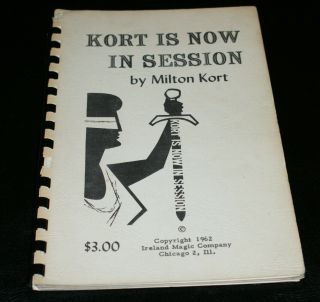 Kort Is Now In Session (milt Kort,  1962 Edition) - - Great Stuff - - Tmgs Book - Mania