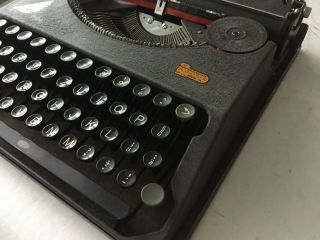 Rare Vintage 1939 Hermes Baby Typewriter Paillard Switzerland Portable