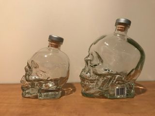 1.  75l Crystal Head Vodka Skull Bottle Empty / Big One / Stopper