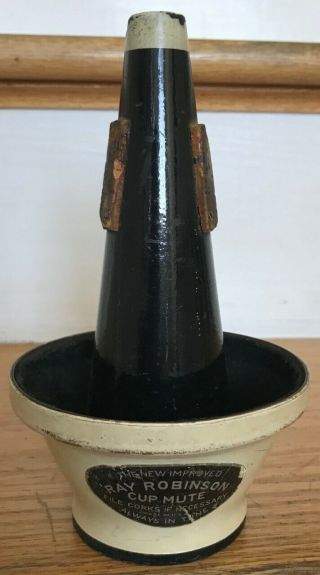 Vintage Ray Robinson Trumpet Cup Mute