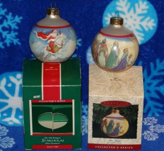Hallmark Ornaments 1989,  1993 The Gift Bringers Series St.  Nicholas The Magi