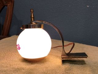 Vintage Hamm ' s Beer Lighted Globe Sign Back Bar Tavern Shelf Sconce Light Lamp 3