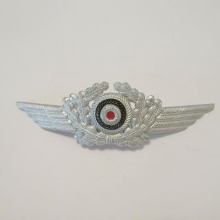 Vintage Ww2 German Luftwaffe Cap Insigna Pin