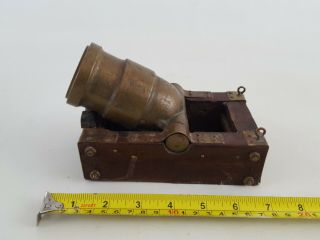 Brass Revolutionary War Style Mortar " Signal Cannon " Black Powder 28 Mm Bore