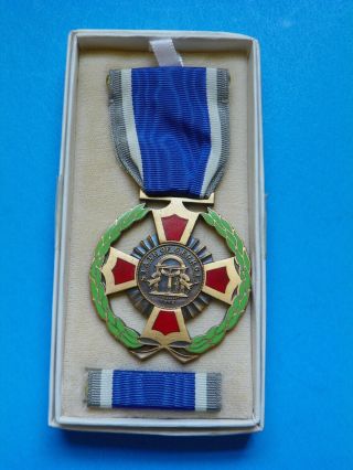 Wwii Georgia National Guard Medal For Meritorious Service - Maker Marked
