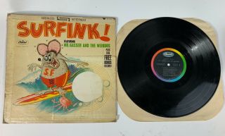 Mr.  Gasser And The Weirdos Surfink Vinyl Lp Record Surf Fink Hot Rod 64