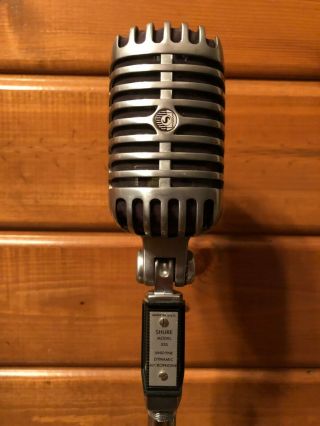 Vintage Shure Model 55s Unidyne Dynamic Microphone " Elvis Mic "