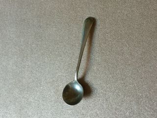 Antique Solid Silver Salt / Mustard Spoon