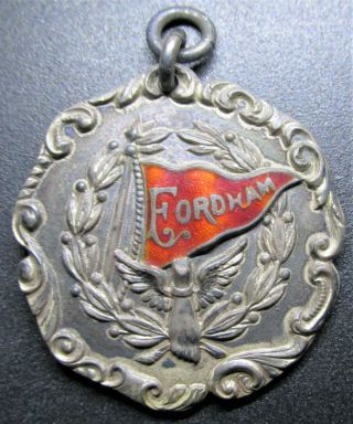 1904 Fordham University " National Guard " Medal,  Dieges & Clust,  Sterling Silver