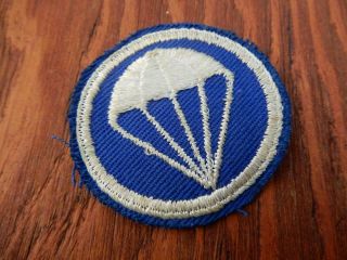 Fantastic Early War Us Army Paratrooper Cap Patch Blue Infantry