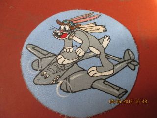 Wwii Usaaf Bugs Bunny P - 38 Lighting 337 Ftr Sqdn 329 G Aaf Flight Jacket Patch