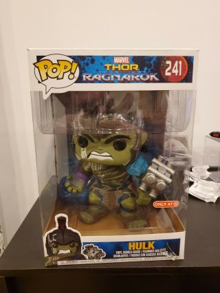 Funko Pop Hulk 241.  Thor Ragnarok.  10 Inch Target Exclusive.  Not