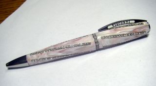 Visconti Divina Royale Pink Resin With 250 Crystals Roller Ball Pen.  Stunning