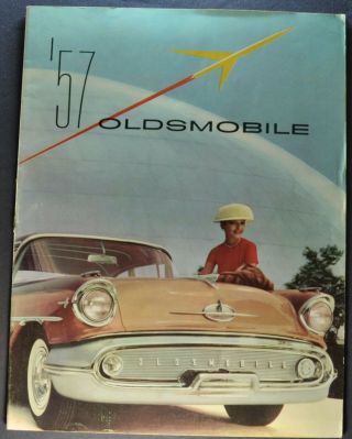 1957 Oldsmobile Lg Prestige Brochure 98 88 Holiday Starfire Orig