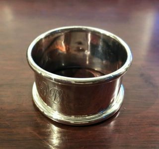 Antique Sterling Silver Napkin Ring.  Birmingham 1919,  George Unite & Sons 2
